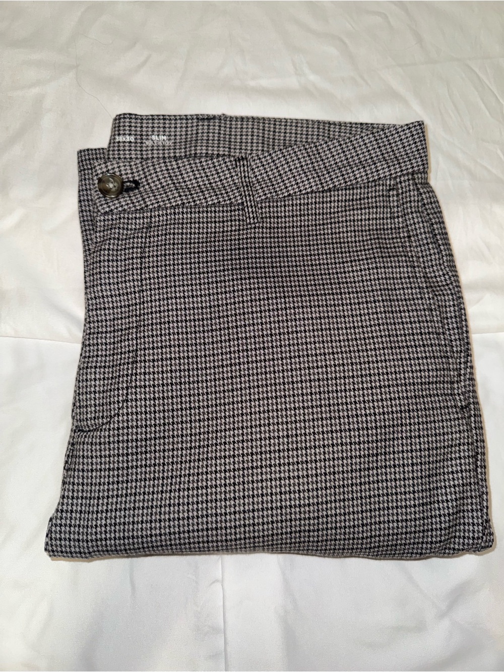 Houndstooth Pants - Black & Grey